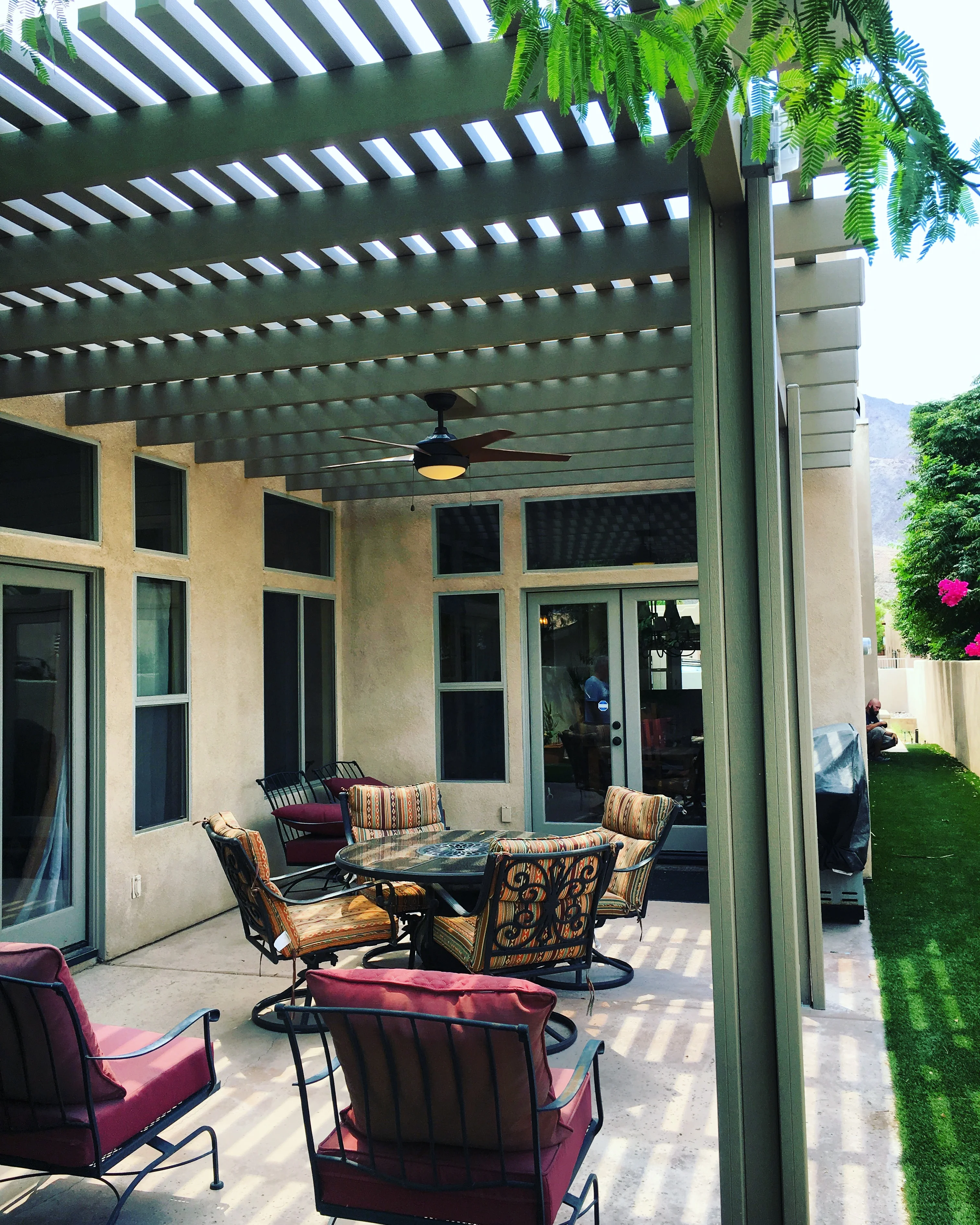 Modern Pergola Patio Installation