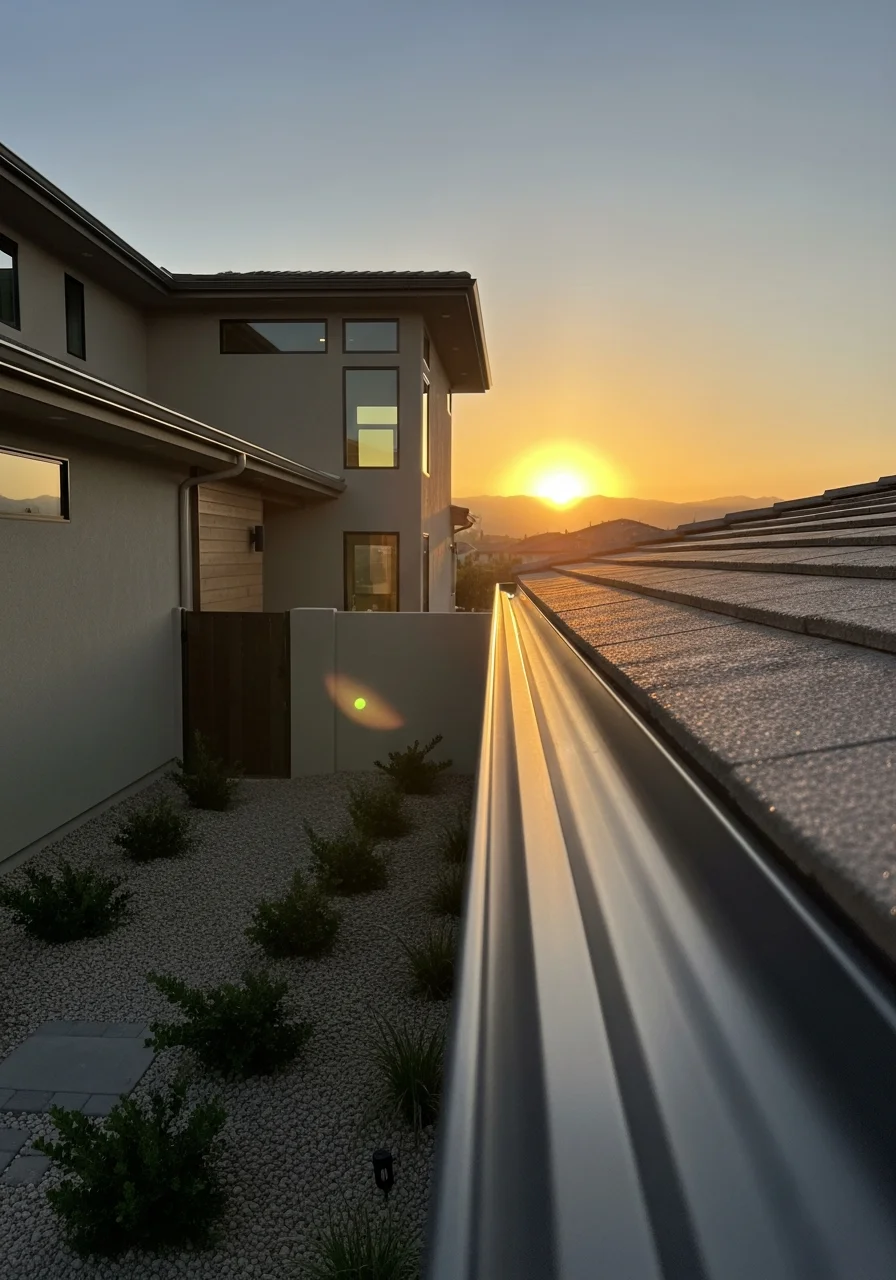 Close-up of a newer Menifee residential property with contemporary design and well-maintained grounds.