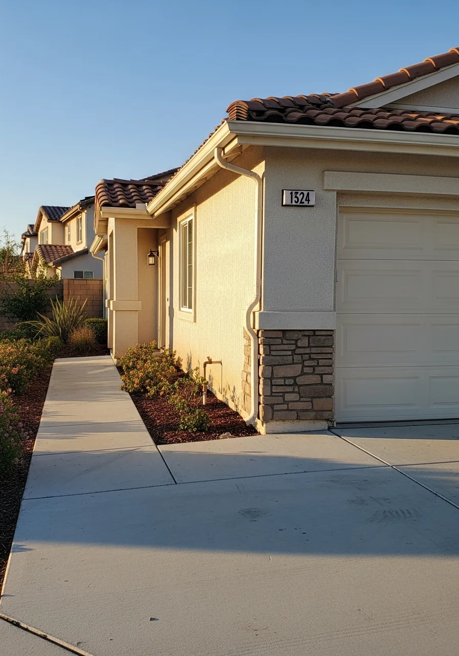 Street-level view of a residential property in Moreno Valley with well-maintained exterior and neighborhood context.