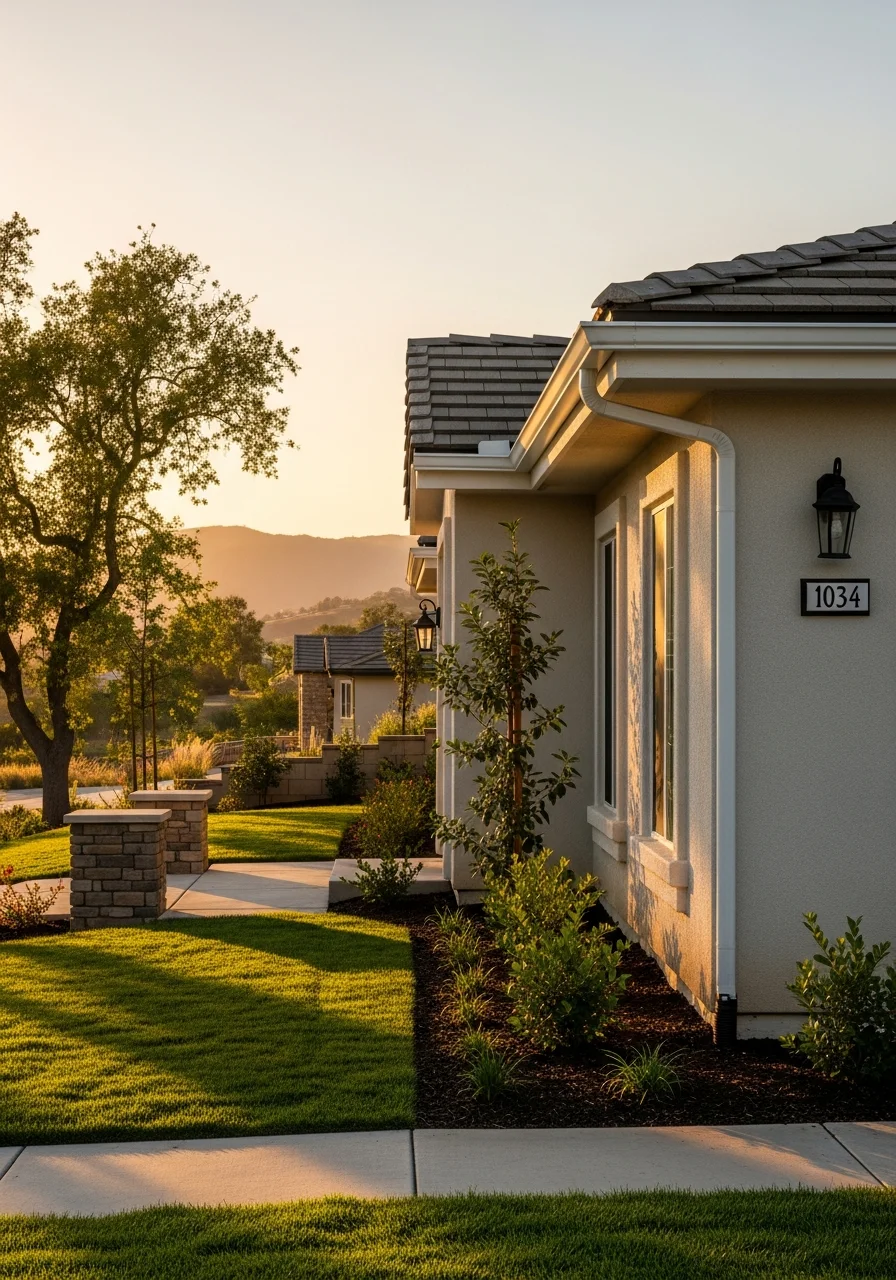 Norco home exterior on a larger lot showing quality construction and natural landscape surroundings.